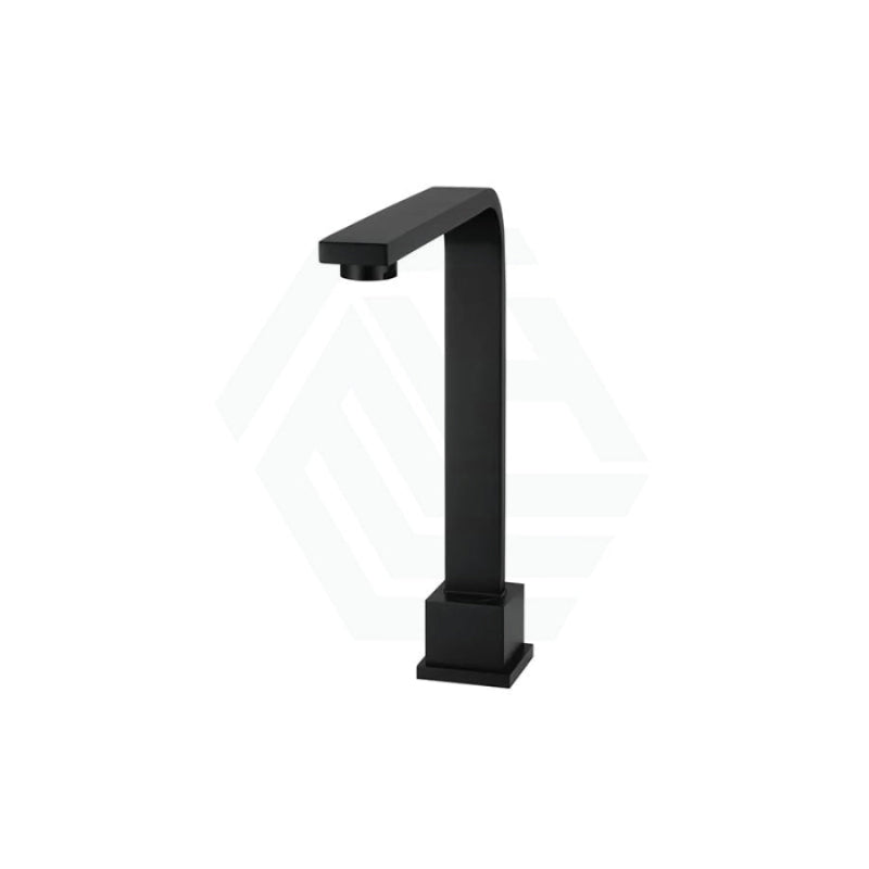 Meir Brass Square High-Rise Swivel Hob Spout Matt Black