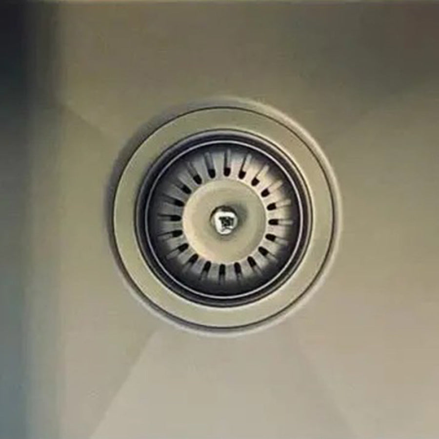 N#3(Nickel) Meir Lavello PVD Brushed Nickel Sink Strainer and Waste Plug Basket with Stopper