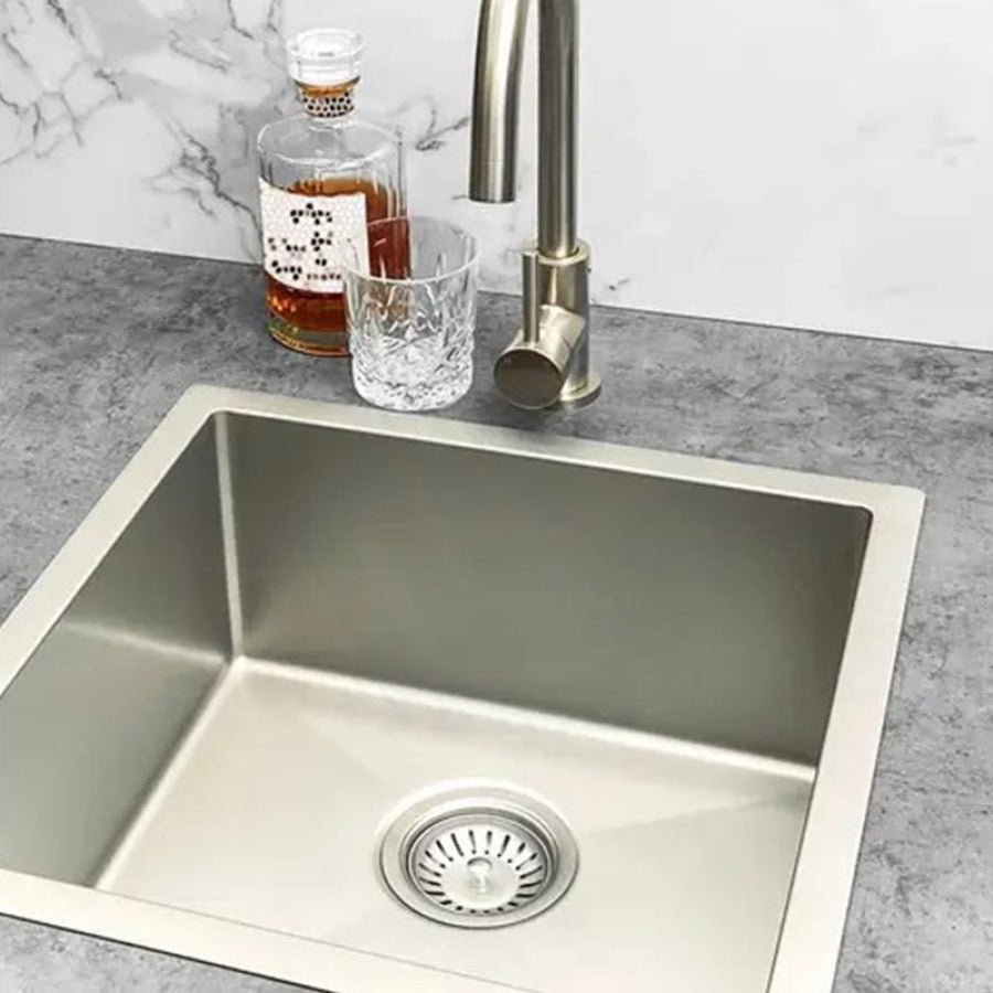 N#3(Nickel) Meir Lavello PVD Brushed Nickel Sink Strainer and Waste Plug Basket with Stopper