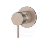 Meir Champagne Round Wall Mixer Short Pin-Lever Trim Kit Only Dress