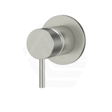 N#3(Nickel) Meir Brushed Nickel Round Wall Mixer Short Pin-Lever Trim Kit Only Dress