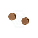 Meir Circular Wall Taps Quarter Turn Shadow Top Assemblies