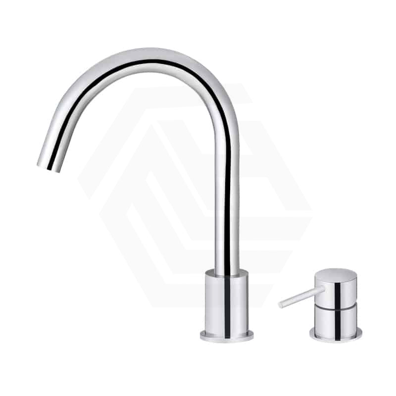 Meir Round Gooseneck 360 Degree Swivel Hob Mounted Tap Set Variant Colour Available