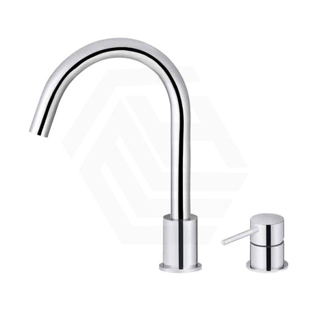 Meir Round Gooseneck 360 Degree Swivel Hob Mounted Tap Set Variant Colour Available