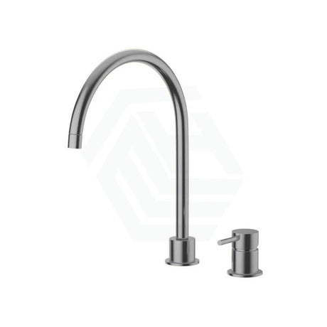Meir Round Gooseneck High-Rise Swivel Hob Mounted Tap Set Variant Colour Available