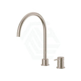 Meir Round Gooseneck High-Rise Swivel Hob Mounted Tap Set Variant Colour Available