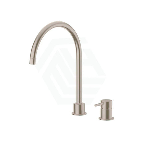 Meir Round Gooseneck High-Rise Swivel Hob Mounted Tap Set Variant Colour Available