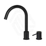 Meir Round Gooseneck 360 Degree Swivel Hob Mounted Tap Set Variant Colour Available