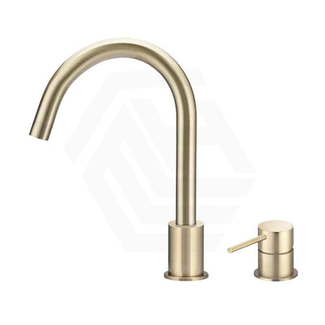 Meir Round Gooseneck 360 Degree Swivel Hob Mounted Tap Set Variant Colour Available