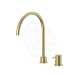 Meir Round Gooseneck High-Rise Swivel Hob Mounted Tap Set Variant Colour Available