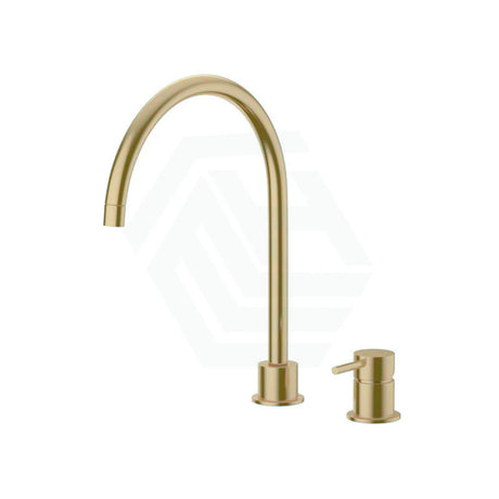 Meir Round Gooseneck High-Rise Swivel Hob Mounted Tap Set Variant Colour Available
