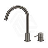 Meir Round Gooseneck 360 Degree Swivel Hob Mounted Tap Set Variant Colour Available