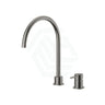 Meir Round Gooseneck High-Rise Swivel Hob Mounted Tap Set Variant Colour Available