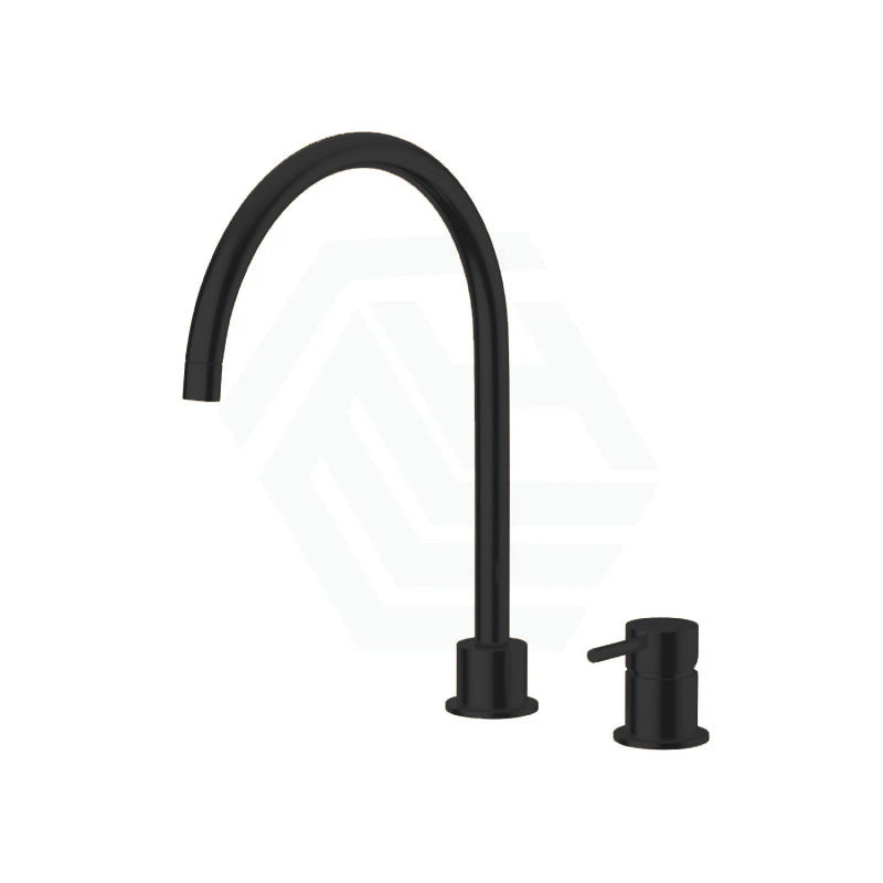 Meir Round Gooseneck High-Rise Swivel Hob Mounted Tap Set Variant Colour Available