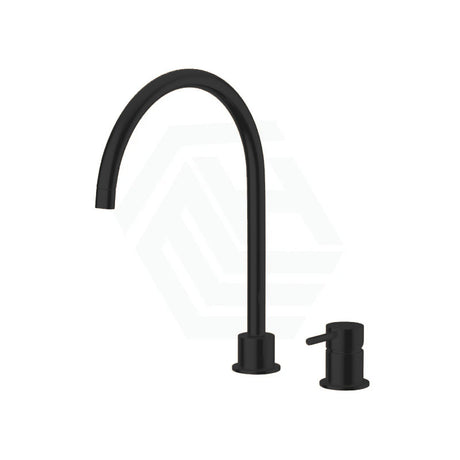 Meir Round Gooseneck High-Rise Swivel Hob Mounted Tap Set Variant Colour Available