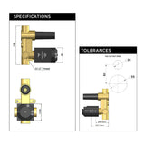Meir Diverter Concealed In-Wall Mixer Body Only Wall