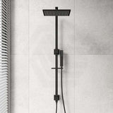 Meir Square Matt Black Twin Shower Set Top Water Inlet