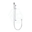Meir Round Hand Shower On Rail Column Variant Colour Available Polished Chrome With Handheld