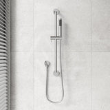 Meir Round Hand Shower on Rail Column Variant Colour Available
