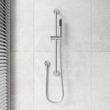 Meir Round Hand Shower on Rail Column Variant Colour Available