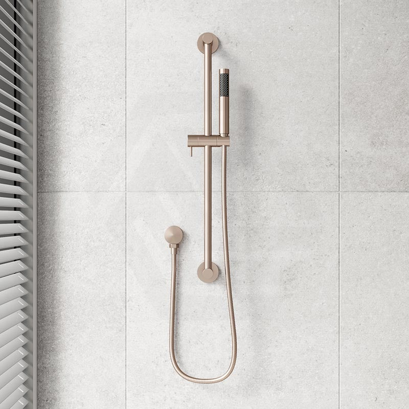Meir Round Hand Shower on Rail Column Variant Colour Available