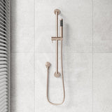 Meir Round Hand Shower on Rail Column Variant Colour Available