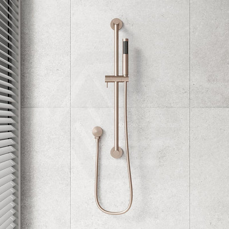 Meir Round Hand Shower on Rail Column Variant Colour Available