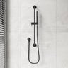 Meir Round Hand Shower on Rail Column Variant Colour Available