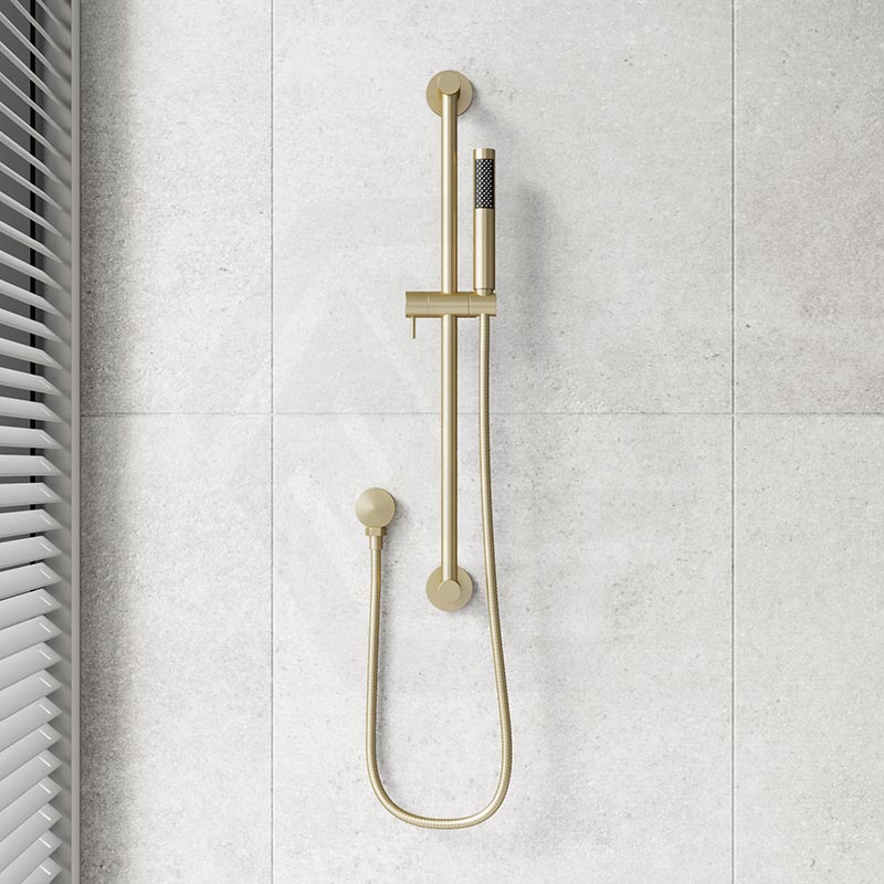 Meir Round Hand Shower on Rail Column Variant Colour Available