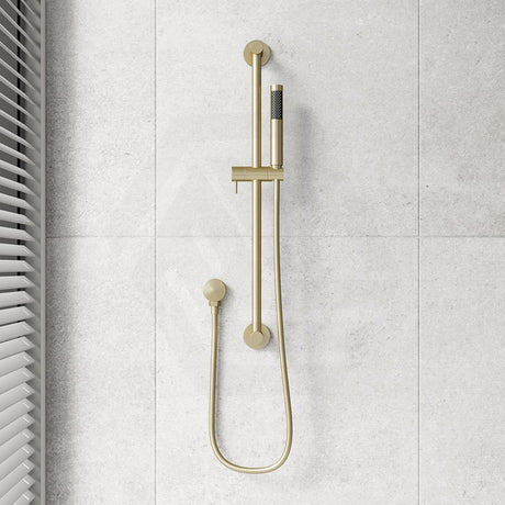 Meir Round Hand Shower on Rail Column Variant Colour Available