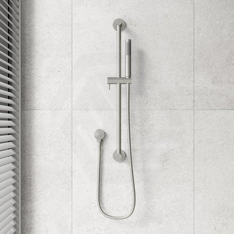 Meir Round Hand Shower on Rail Column Variant Colour Available