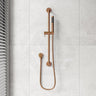 Meir Round Hand Shower on Rail Column Variant Colour Available
