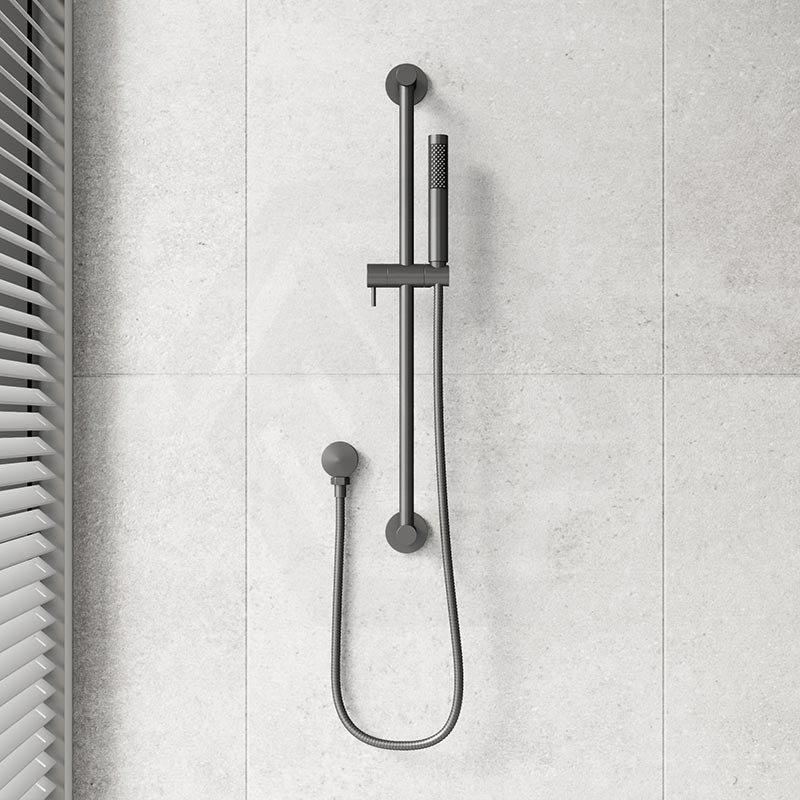 Meir Round Hand Shower on Rail Column Variant Colour Available