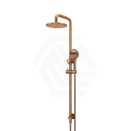 Meir 200/300Mm Round Twin Shower Set With Three Function Handheld Universal Water Inlet Variant