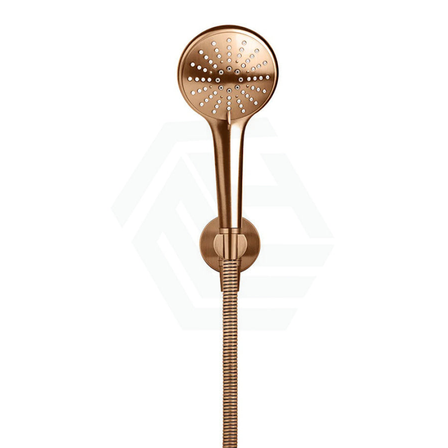 Meir Round Three Function Hand Shower On Fixed Bracket Variant Colour Available