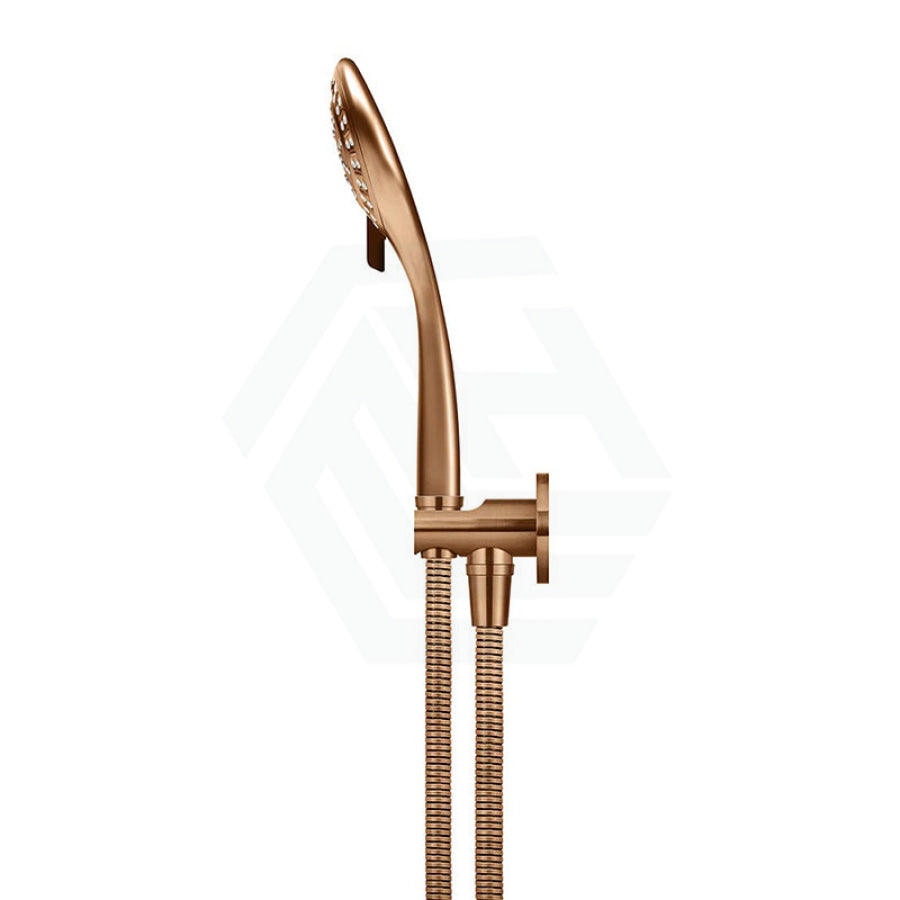 Meir Round Three Function Hand Shower On Fixed Bracket Variant Colour Available