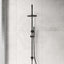 Meir 200/300Mm Round Overhead Shower Set With Hand Multi Colour Universal Water Inlet Matte Black 