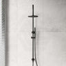 Meir 200/300Mm Round Overhead Shower Set With Hand Multi Colour Universal Water Inlet Matte Black 