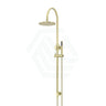 Meir 200/300Mm Round Overhead Shower Set With Hand Multi Colour Universal Water Inlet Pvd Tiger