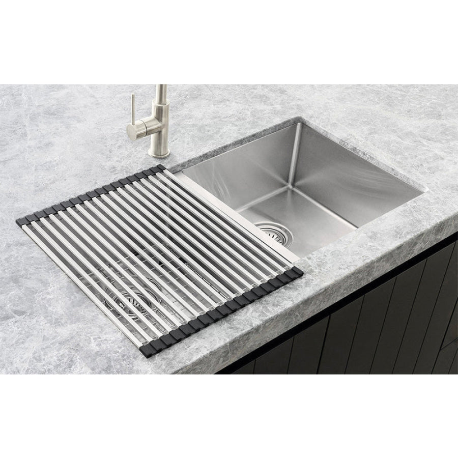 Meir Lavello Stainless Steel Rolling Mat Protector Variant Colour Available Sink