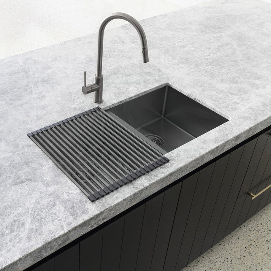 Meir Lavello Stainless Steel Rolling Mat Protector Variant Colour Available Sink