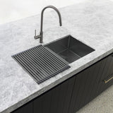 Meir Lavello Stainless Steel Rolling Mat Protector Variant Colour Available Sink