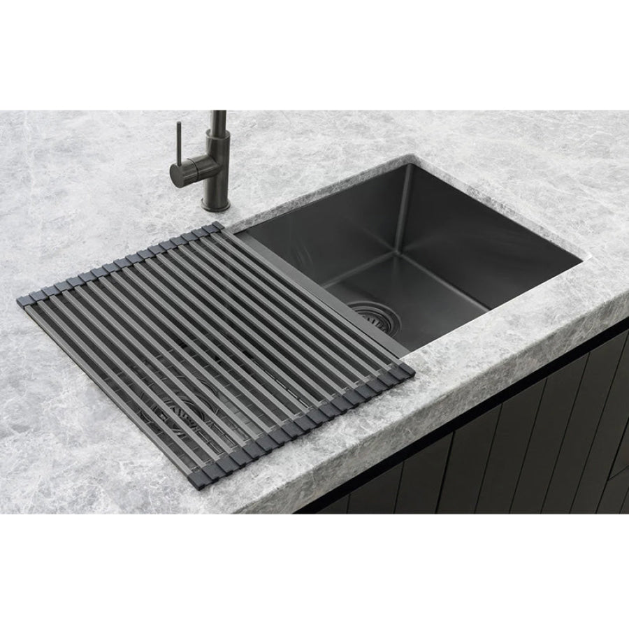 Meir Lavello Stainless Steel Rolling Mat Protector Variant Colour Available Sink