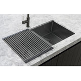 Meir Lavello Stainless Steel Rolling Mat Protector Variant Colour Available Sink