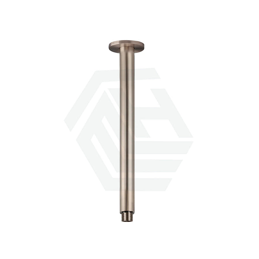Meir 300Mm Round Ceiling Shower Arm Champagne Solid Brass Arms