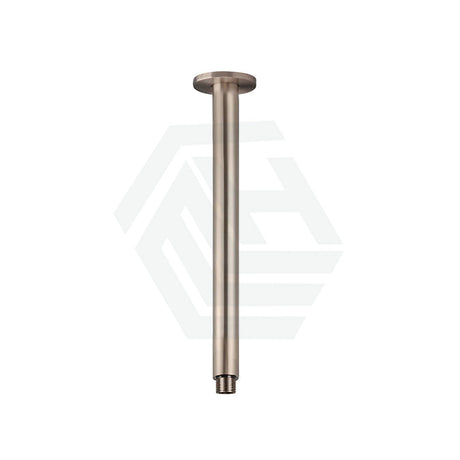 Meir 300Mm Round Ceiling Shower Arm Champagne Solid Brass Arms