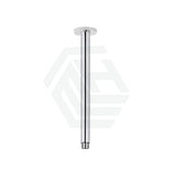 Meir 300Mm Round Ceiling Shower Arm Polished Chrome Solid Brass Black Arms