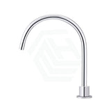 Meir Chrome Round Gooseneck High - Rise Swivel Hob Spout Basin/Bath Outlet Water Spouts