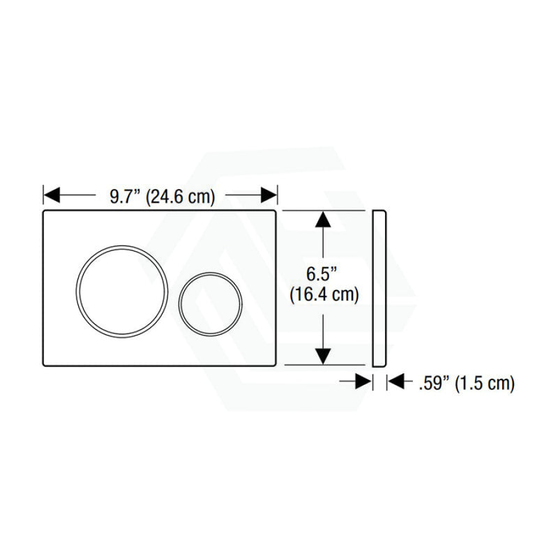 Meir Geberit Inwall Cistern Button For Sigma 21 Dual Flush Plate Champagne Toilets Push Buttons
