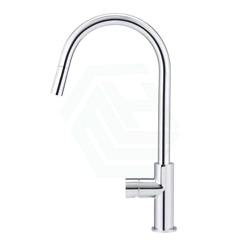 Meir Polished Chrome Round Pinless Piccola 360¡ã Swivel Pull Out Kitchen Mixer Tap Sink Mixers